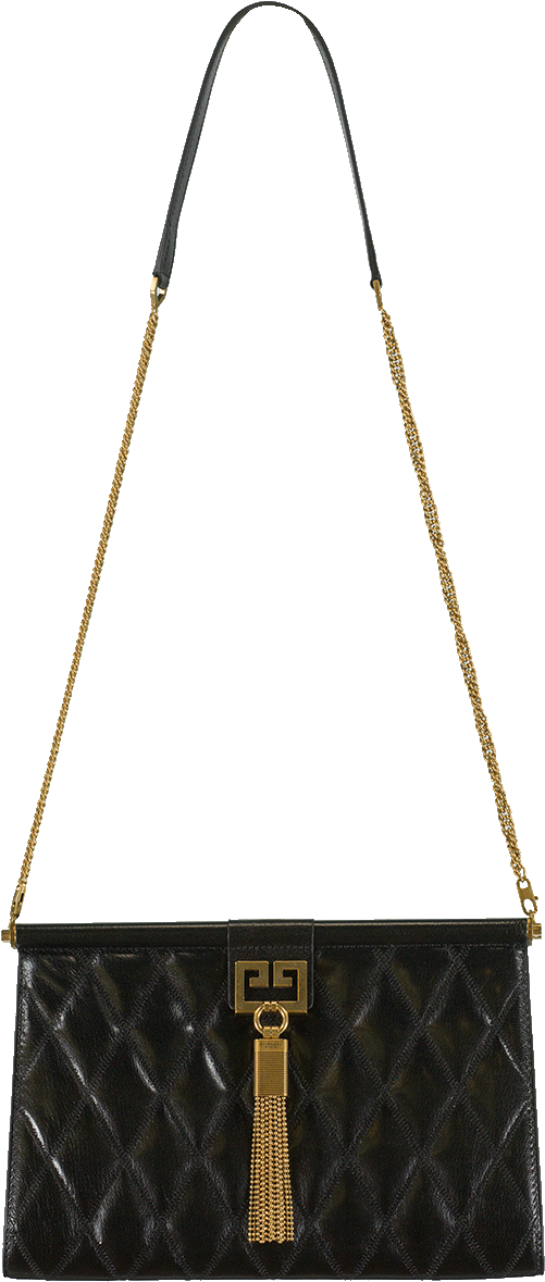 Givenchy Medium Gem Tassel Clutch In Black - Shoulder Bag (960x1223), Png Download