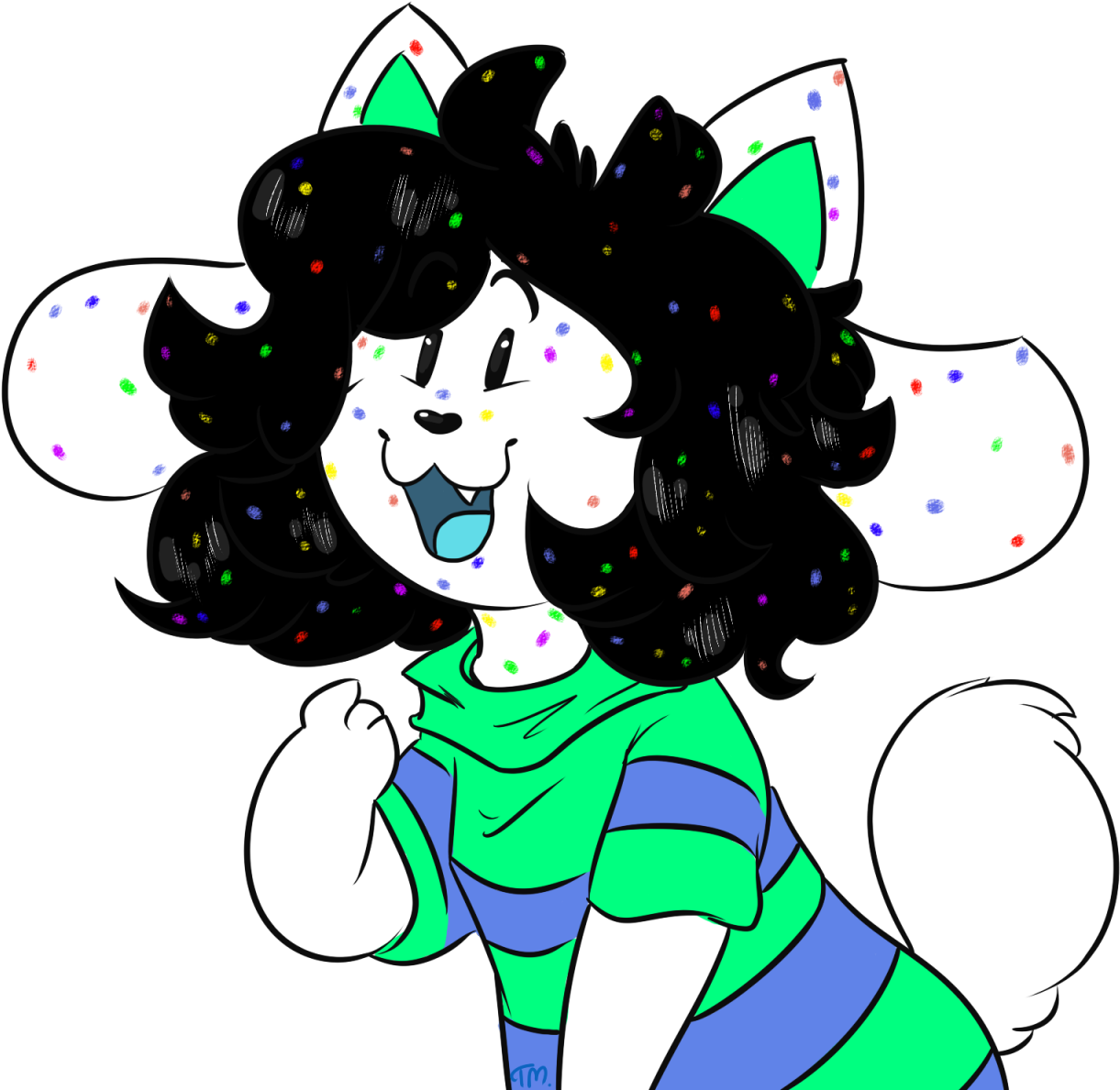 “my First Time Drawin Tem Actually,,, An D Its Rushed - Cartoon (1280x1360), Png Download