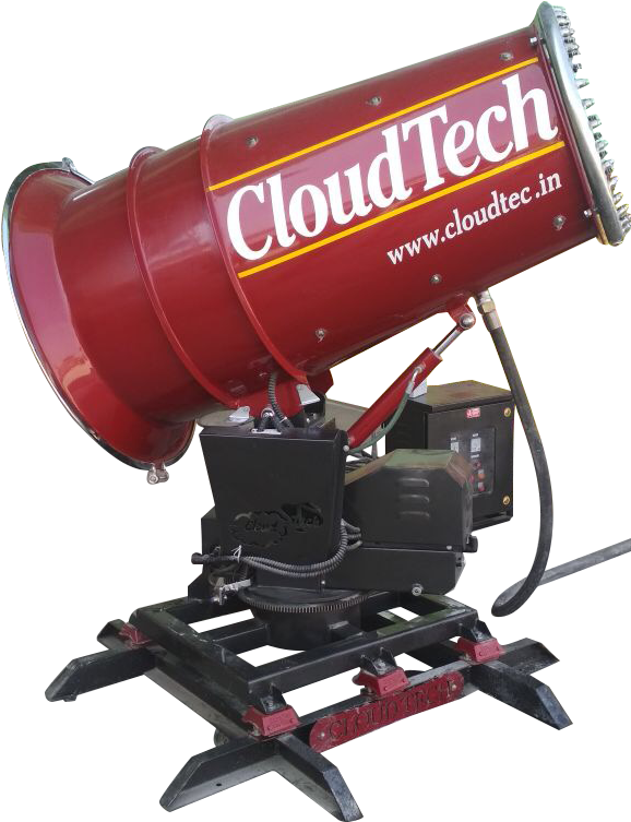 Skid Mounted Fog Cannon - Machine (585x1040), Png Download