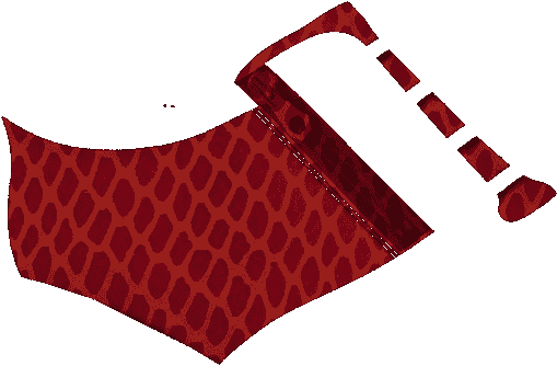 Y1695 Red Vipera Leather - Cushion (1024x768), Png Download