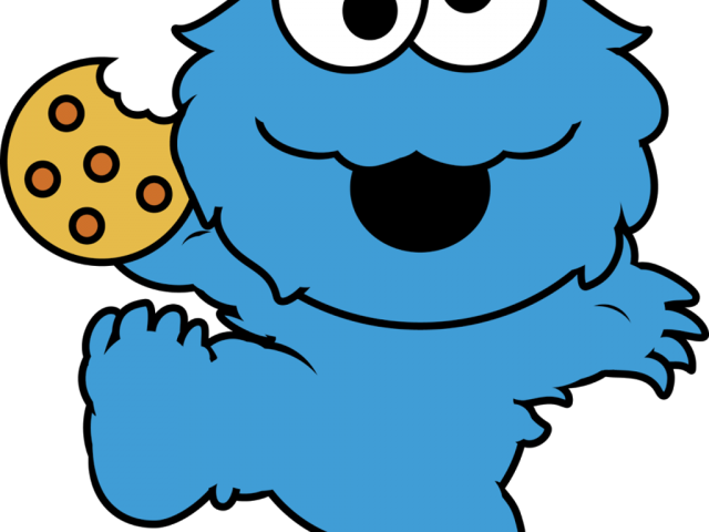 Cookie Monster Clipart Cute - Monstruo Come Galletas Dibujo (640x480), Png Download