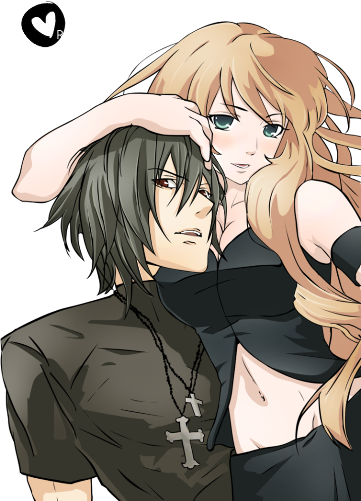 Anime Deviantart Couple (715x1023), Png Download