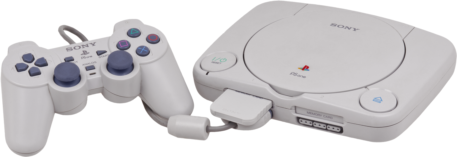 The Psone Was A Redesigned Playstation Released In - Playstation 1 One (1600x591), Png Download