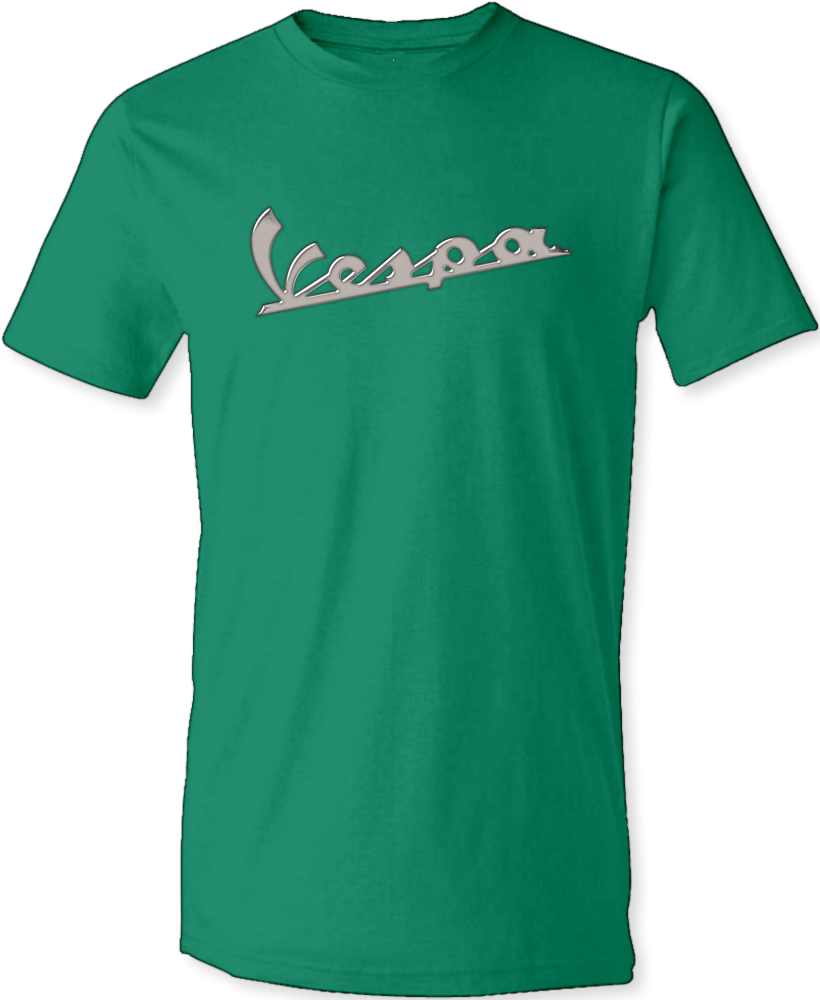 Vespa Vintage Chrome T Shirt - Vespa (820x1000), Png Download