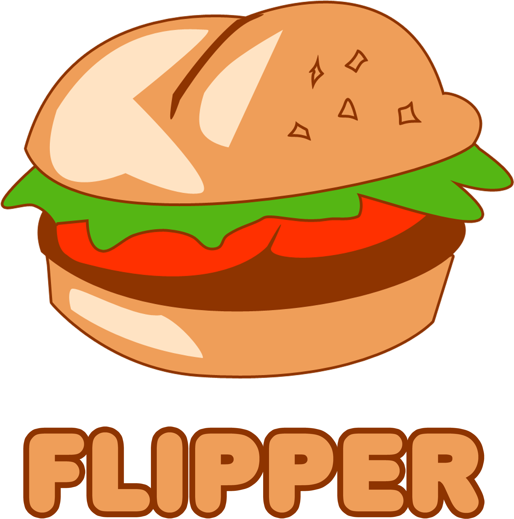 Burger Flipper Clipart , Png Download - Hamburger (1754x1769), Png Download