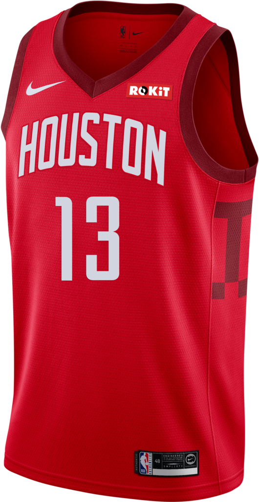 Men's Houston Rockets Nike James Harden Earned Edition - James Harden Earned Jersey (1024x1024), Png Download