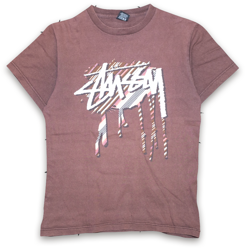 Vintage Stussy Logo T-shirt - Active Shirt (900x900), Png Download