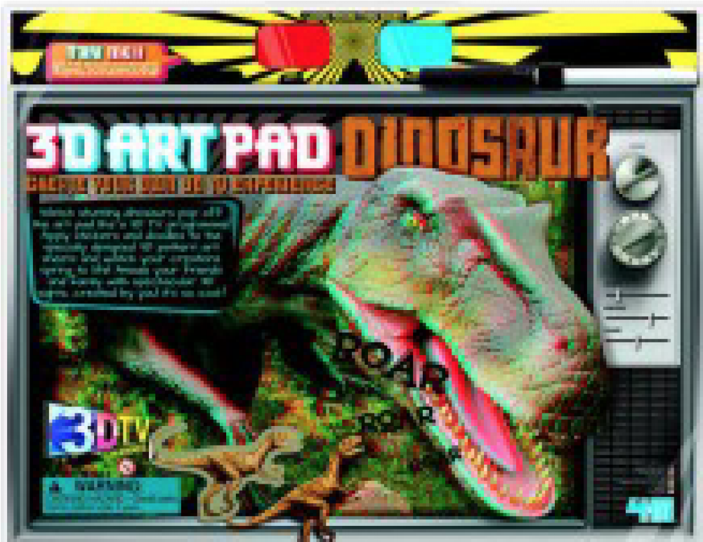 4m 3d Art Pad - 3d Art Pad Dinos 4m Español (1000x1000), Png Download