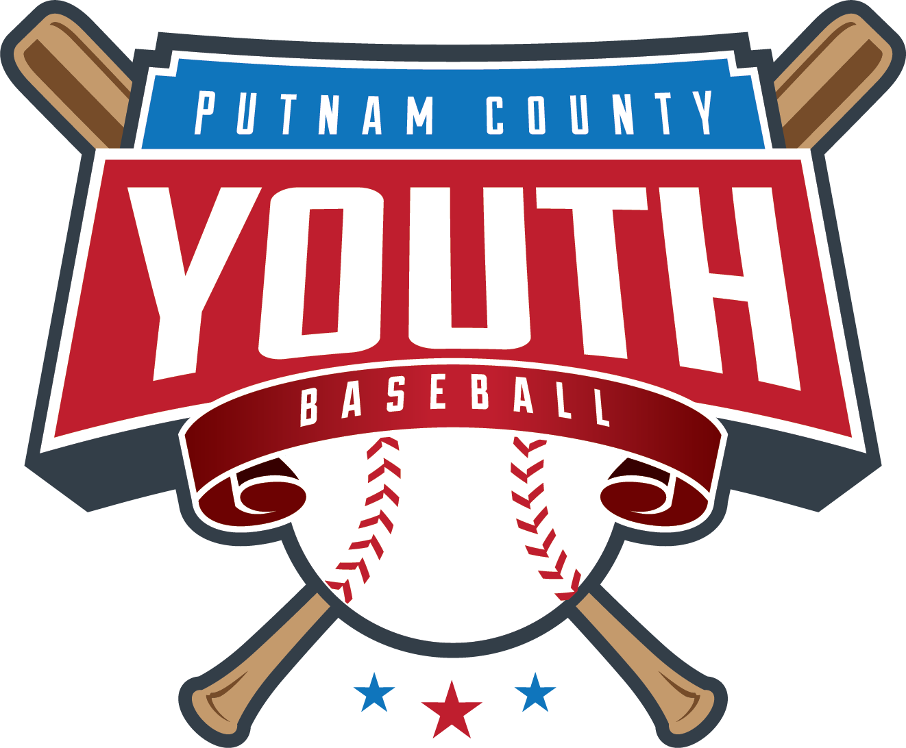 Putnam County Youth Baseball & Softball - Youth Baseball Logos (1322x1092), Png Download