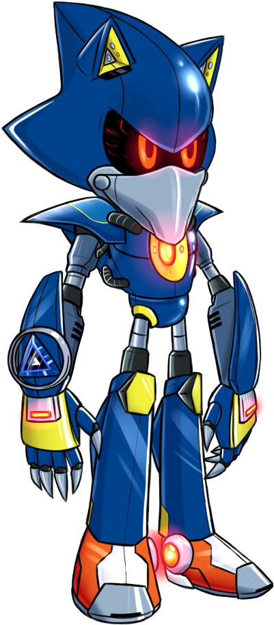 To Create Bracelets For Their Commanders Or Soldiers - Sonic Boom Metal Sonic Art (489x982), Png Download