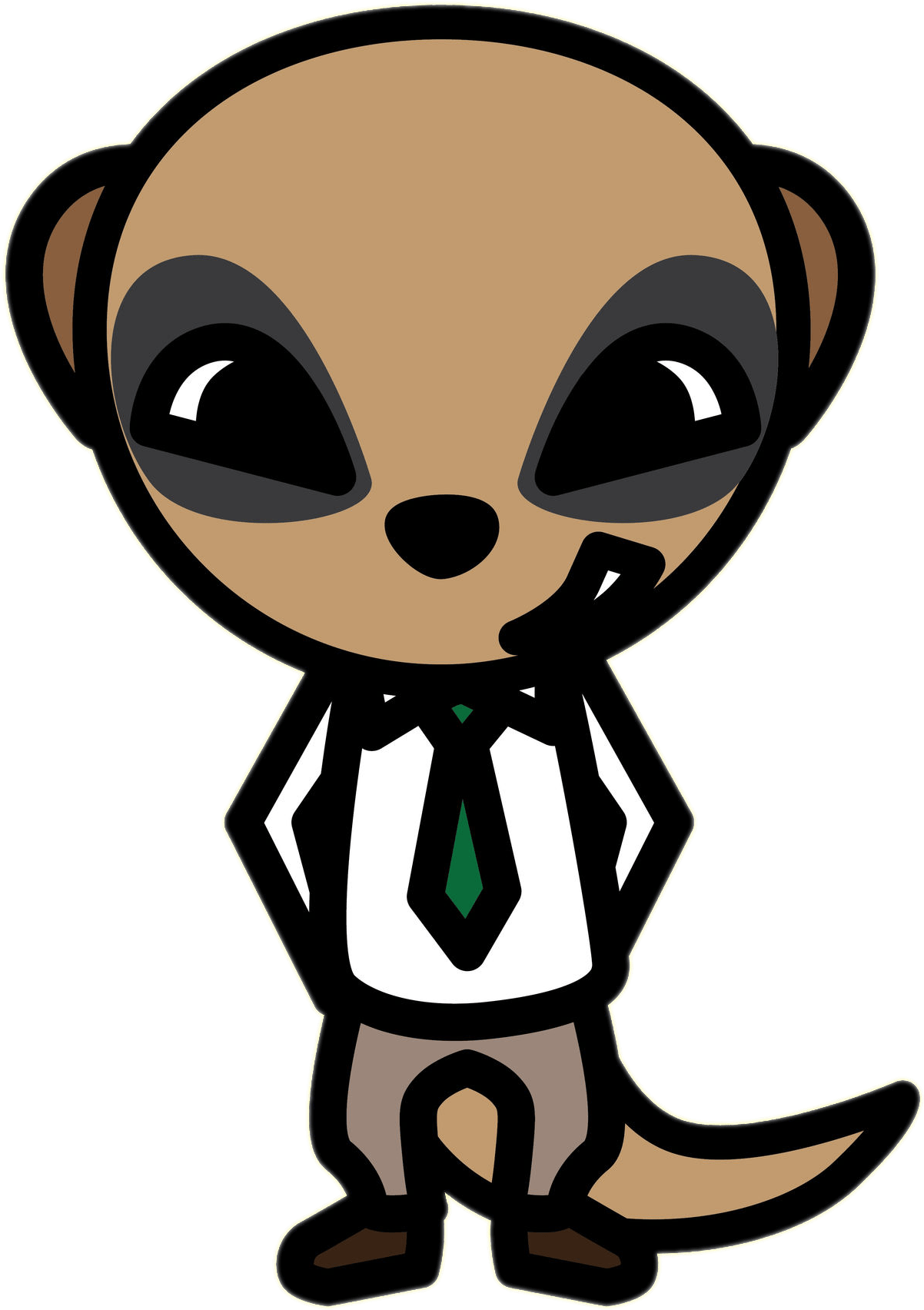 Aggretsuko Chief Komiya The Meerkat - Komiya Aggretsuko (2000x2000), Png Download