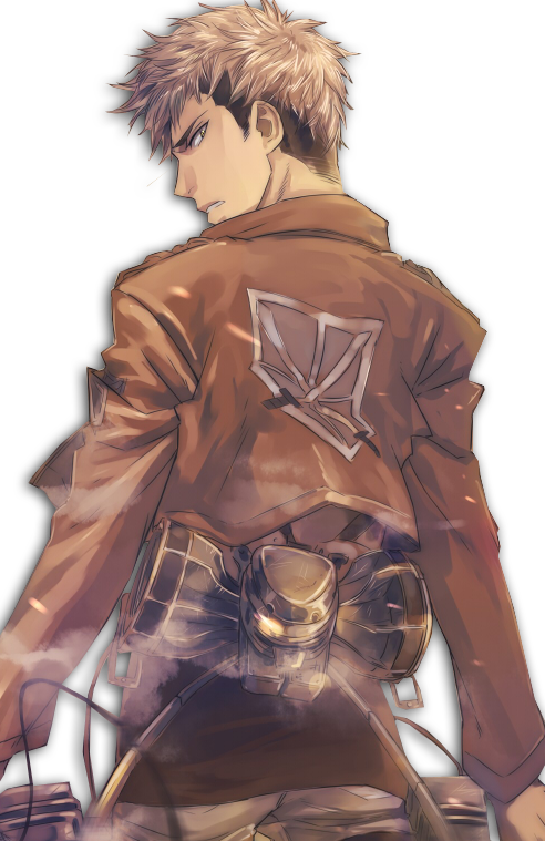 -and I'm All About Eren Jaeger - Attack On Titan Jean Fanart (492x759), Png Download
