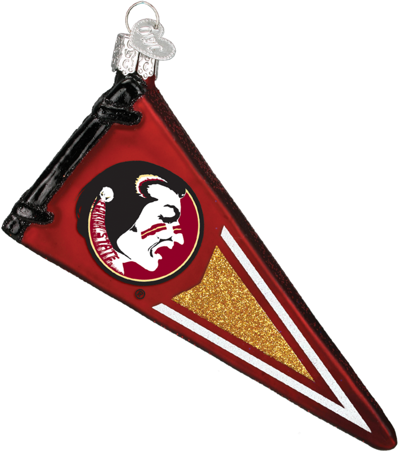 Florida State Pennant Ornament - Florida State Seminoles (1024x1024), Png Download