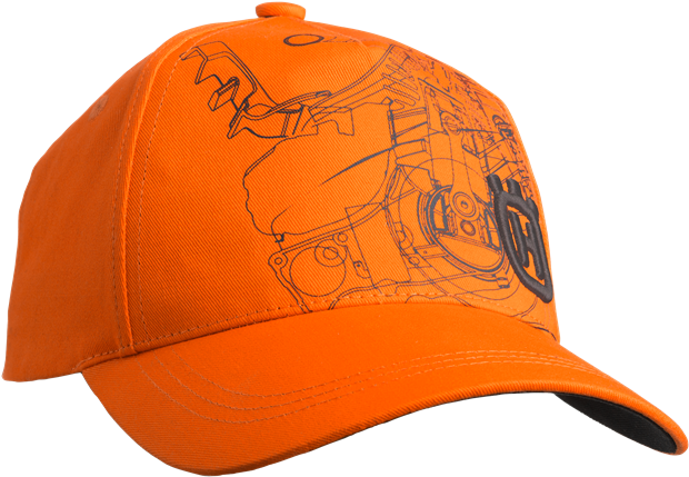 Xplorer Cap Pioneer Saw Orange By Husqvarna - Husqvarna Cap Orange (680x473), Png Download