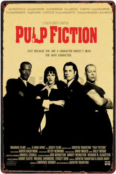 Pulp Fiction Art - Pulp Fiction 1994 Cast (640x640), Png Download
