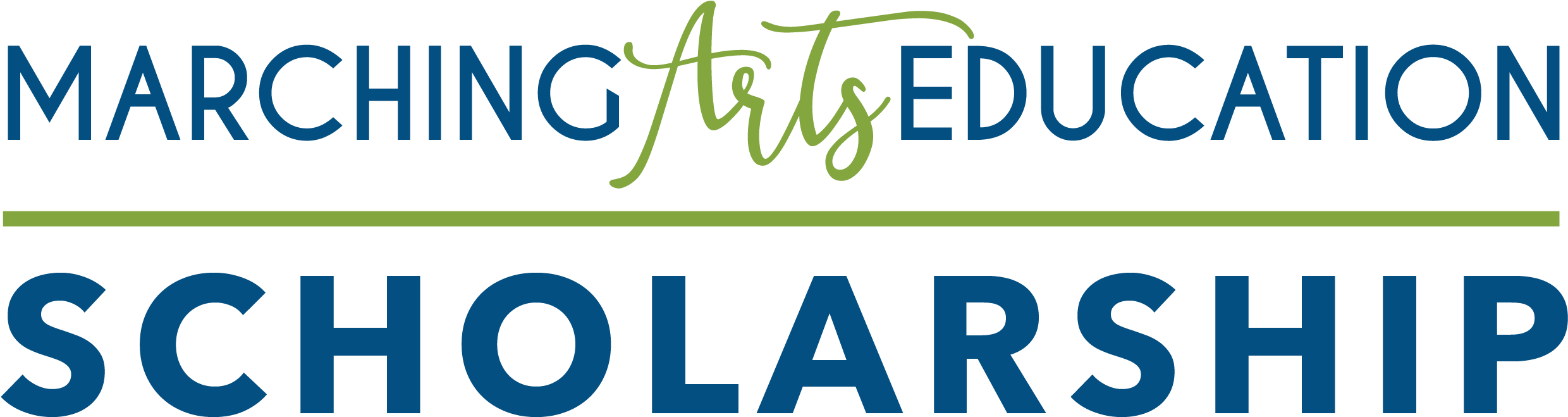 Marching Arts Education Scholarship Banner For Marching - Calligraphy (2631x813), Png Download