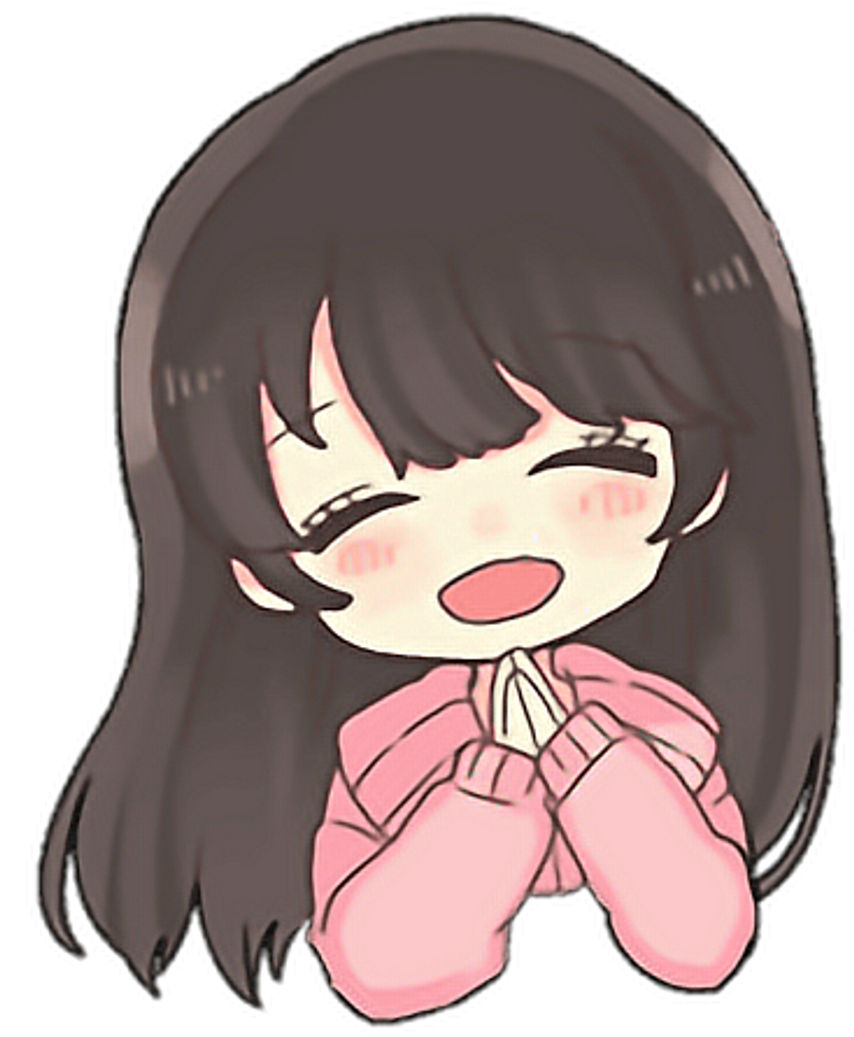 #kawaii #stickers #cute #sticker #chibi #adorable #png - Kawaii Sticker Png Anime (1024x1043), Png Download