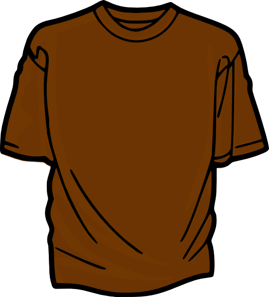 How To Set Use Brown T-shirt Svg Vector (540x595), Png Download