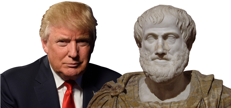 According To Aristotle, There Are Four Layers Of Ethics, - Donald Trump In Santa Hat (798x462), Png Download