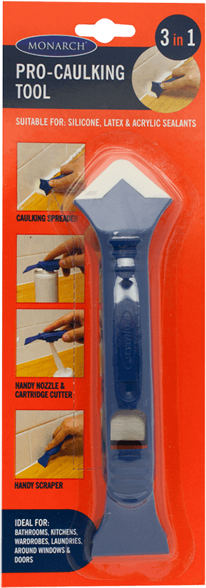 Monarch 3 In 1 Caulking Tool - Tool (600x983), Png Download