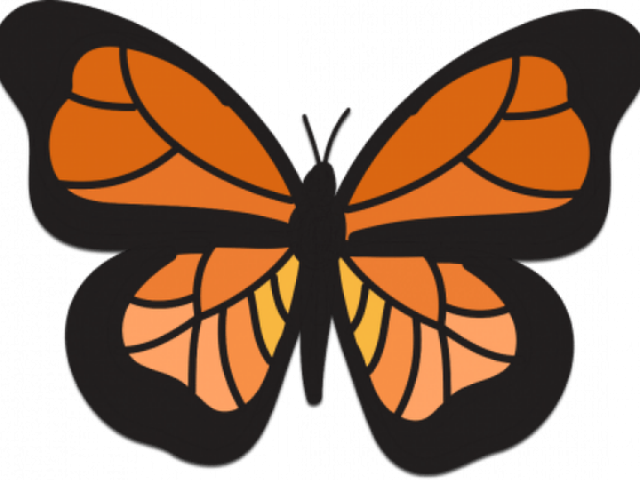 Monarch Butterfly Clipart Orange Free Clip Art Stock - Living Things Clipart (640x480), Png Download