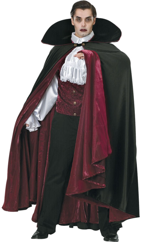 Grand Heritage Count Vampire Costume £144 - Mens Dracula Costumes (500x793), Png Download