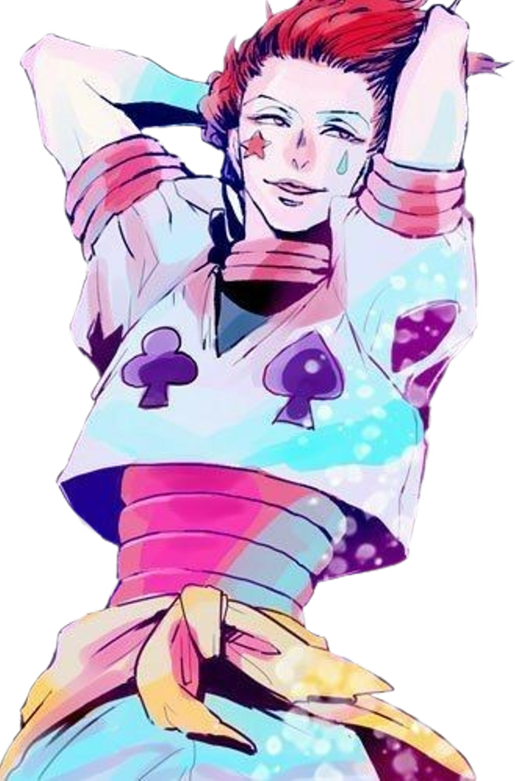 Hisoka Sticker - Illustration (1024x1553), Png Download