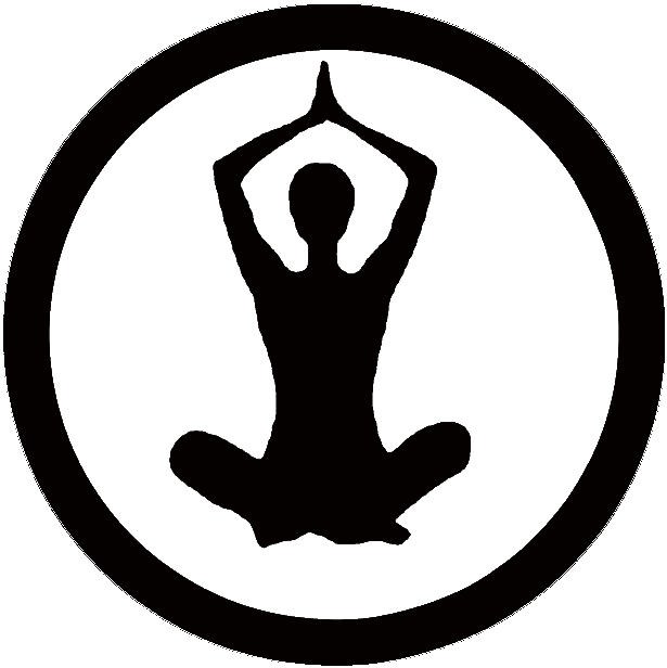 Yoga/tai Chigarden - Black Facebook Icon Png (621x637), Png Download