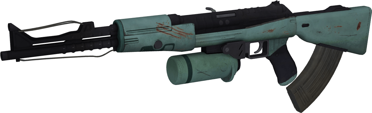 Like This Gun The Magazine Is Inserted Into The Stock, - Destiny Zhalo Supercell Png (1920x701), Png Download