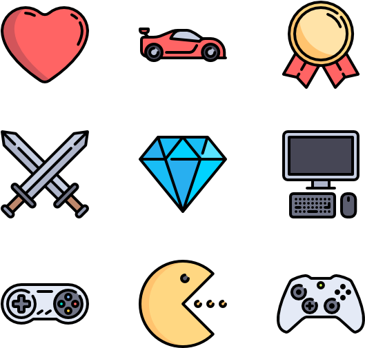 Gaming - School Icons Png (600x564), Png Download
