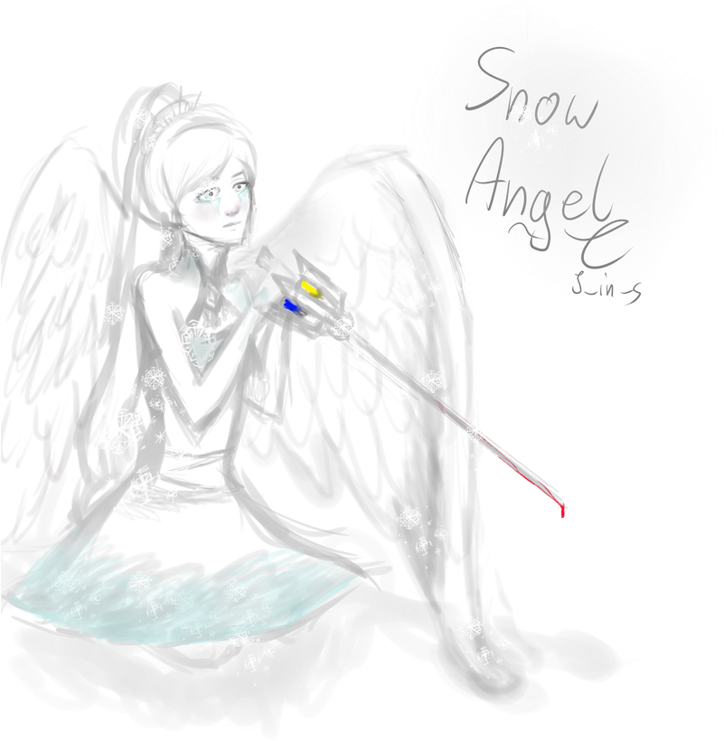 Weiss Schnee Angel By - Sketch (816x979), Png Download
