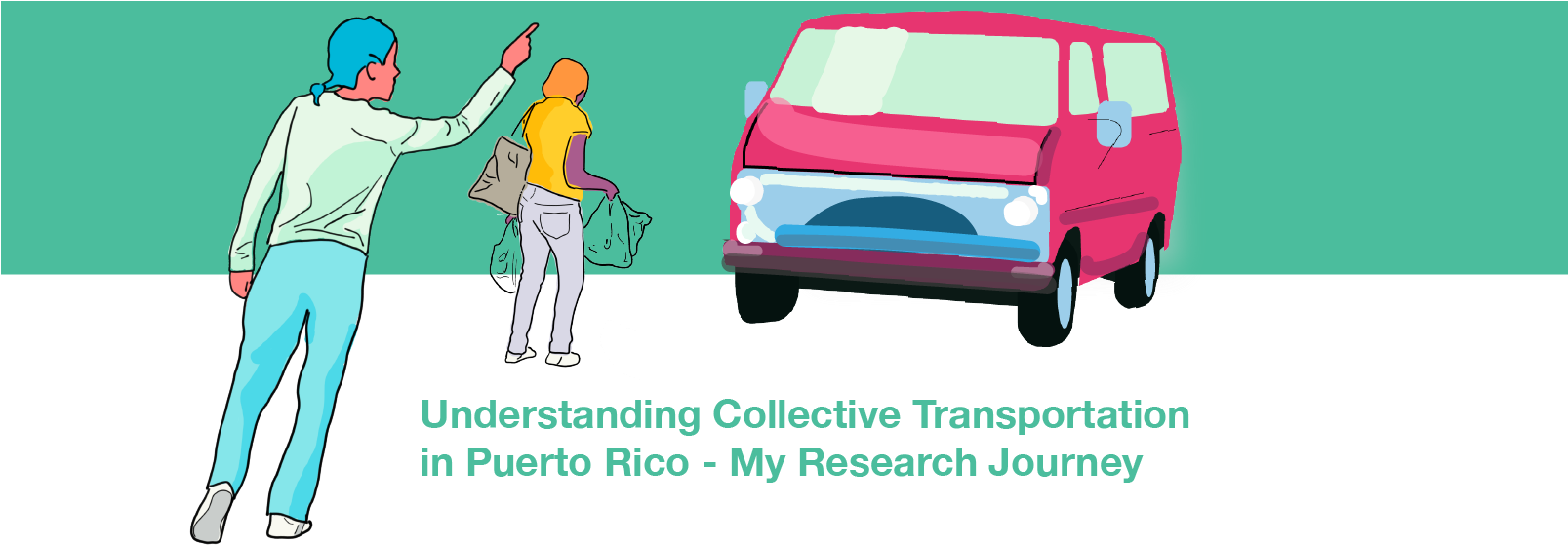 Understanding Collective Transportation In Puerto Rico - Compact Van (1606x577), Png Download
