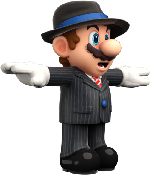Download Zip Archive - T Posing Mario Png (750x650), Png Download