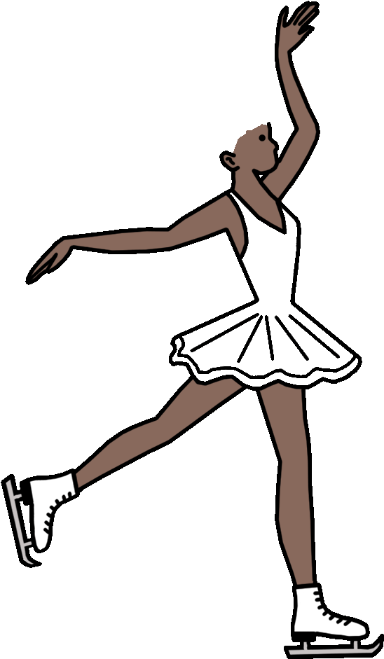 Ice Skating Fill In The Blank Birthday Party Invitations - Figure Skating Spins (1000x1000), Png Download