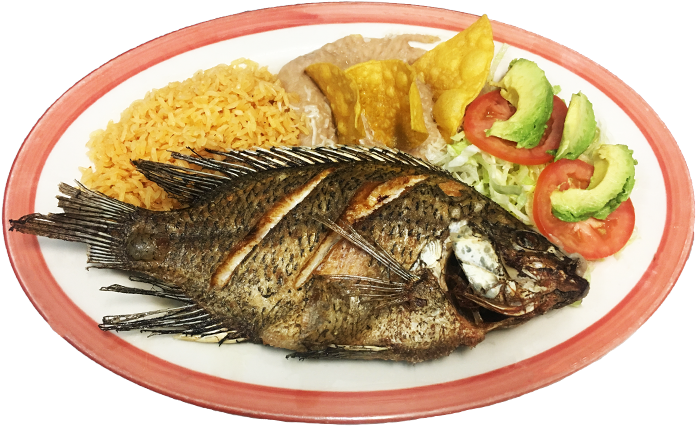 Mojarra Frita - Tilapia Frita Png (734x428), Png Download