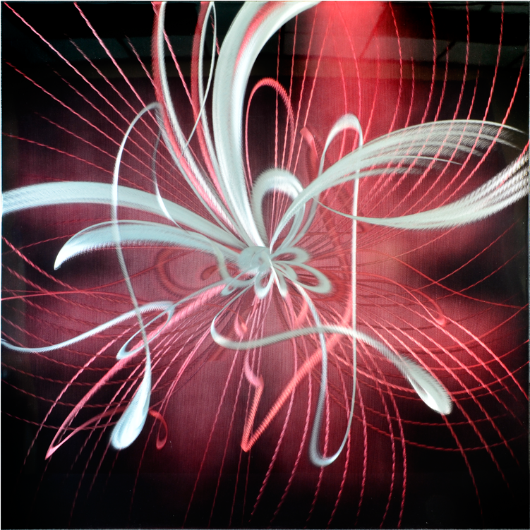 'starburst' Square Metal Wall Art - Fractal Art (1000x750), Png Download