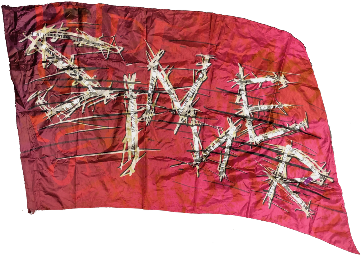 36 "sinner" Flags Printed Poly China Very Good Condition - Patchwork (1280x911), Png Download