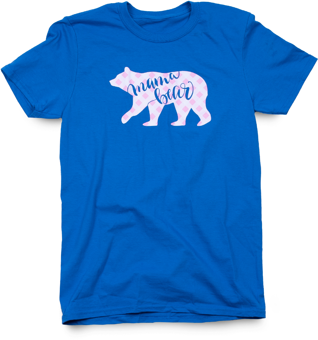 Mama Bear Royal - Active Shirt (1600x1600), Png Download