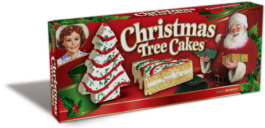 Christmas Tree Cake Van Little Debbie Christmas Tree - Christmas Tree Cosmic Brownies (858x429), Png Download
