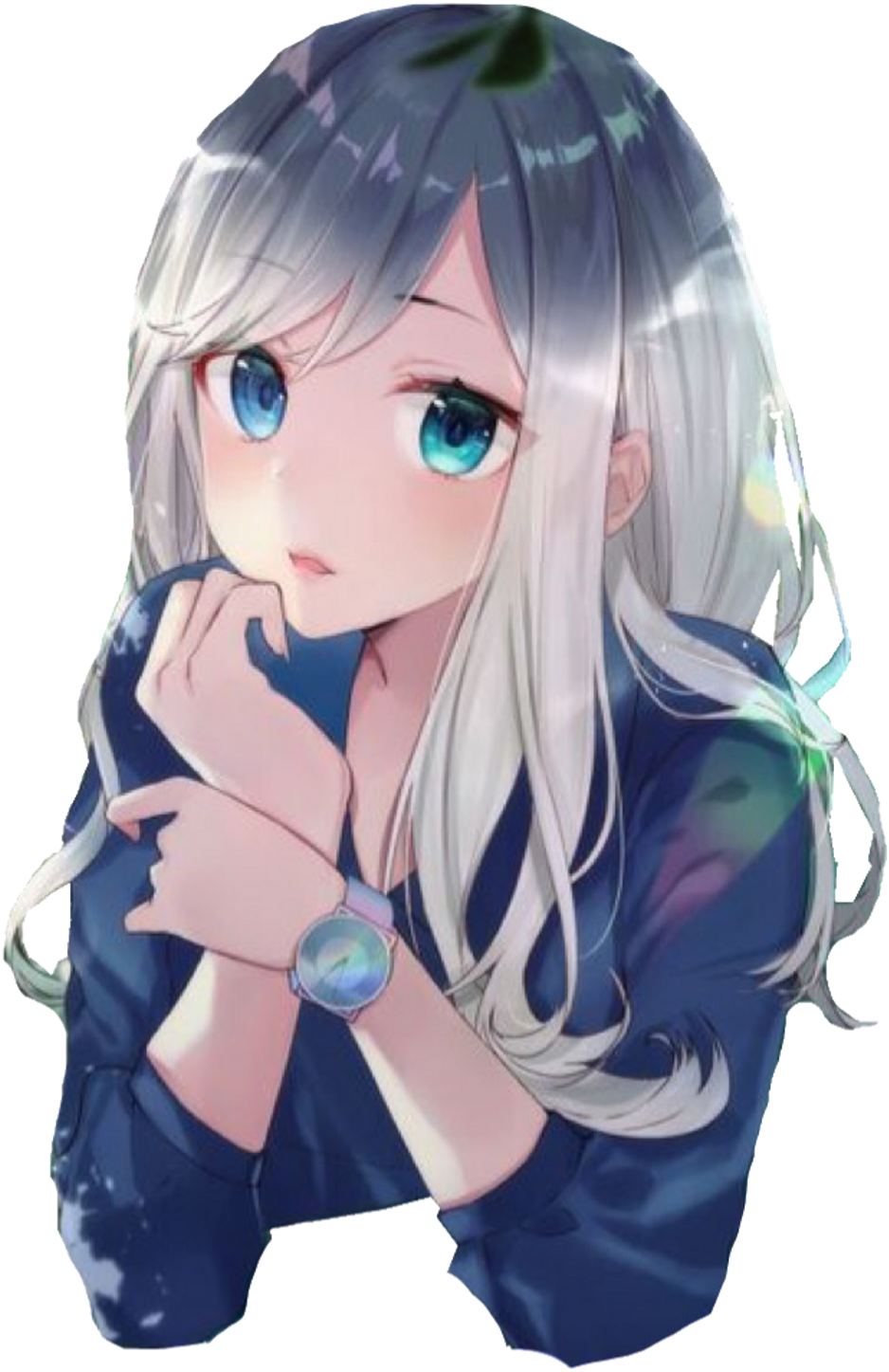 Anime Girl Sticker - دختر کفشدوزک و پسر گربه ای (1024x1522), Png Download