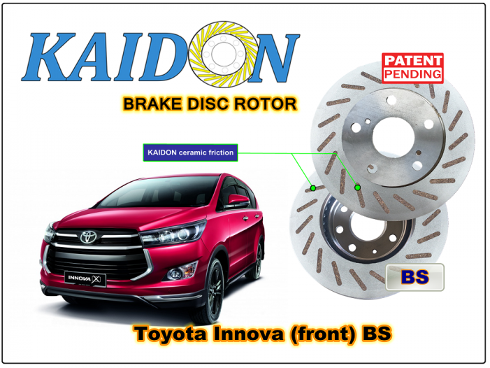 Toyota Innova Kijang Disc Brake Rotor Kaidon Type "bs" - Innova 2020 Model (700x700), Png Download