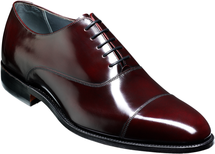 Barker Burgundy Shoes (1024x600), Png Download