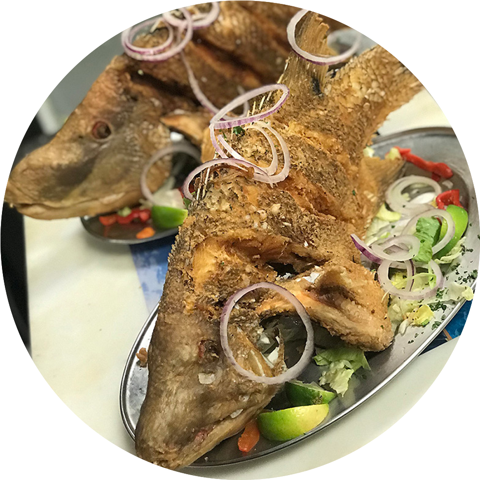 Fried Whole Fish - Fish (1000x1000), Png Download