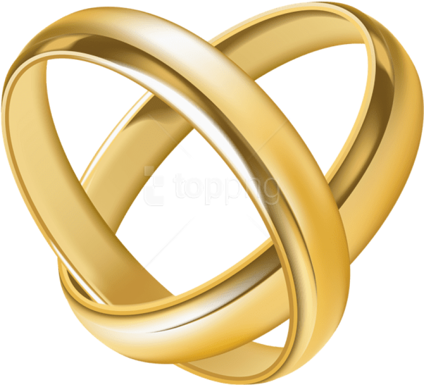 Free Png Download Wedding Rings Heart Transparent Clipart - Wedding Png Hd Rings (850x775), Png Download