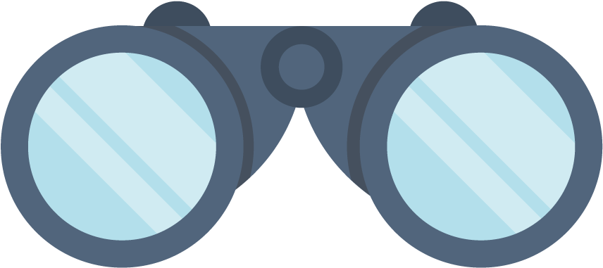 Engine Web Search Google Console Vector Website Clipart - Binoculars (1001x1001), Png Download