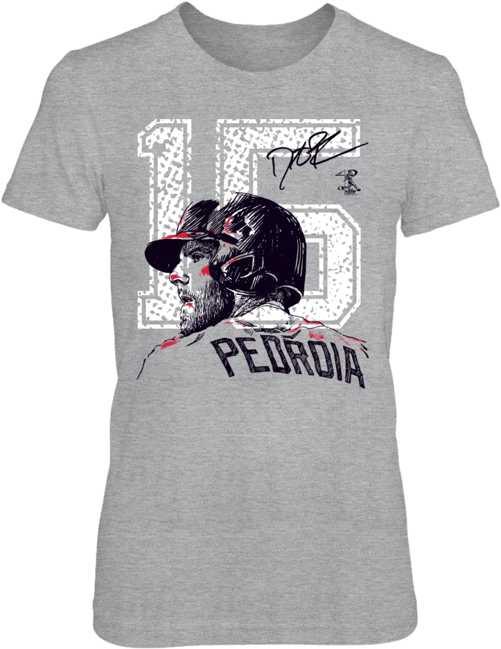 Dustin Pedroia - T-shirt (1000x1000), Png Download
