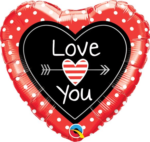 Qualatex Valentine Balloons (582x551), Png Download