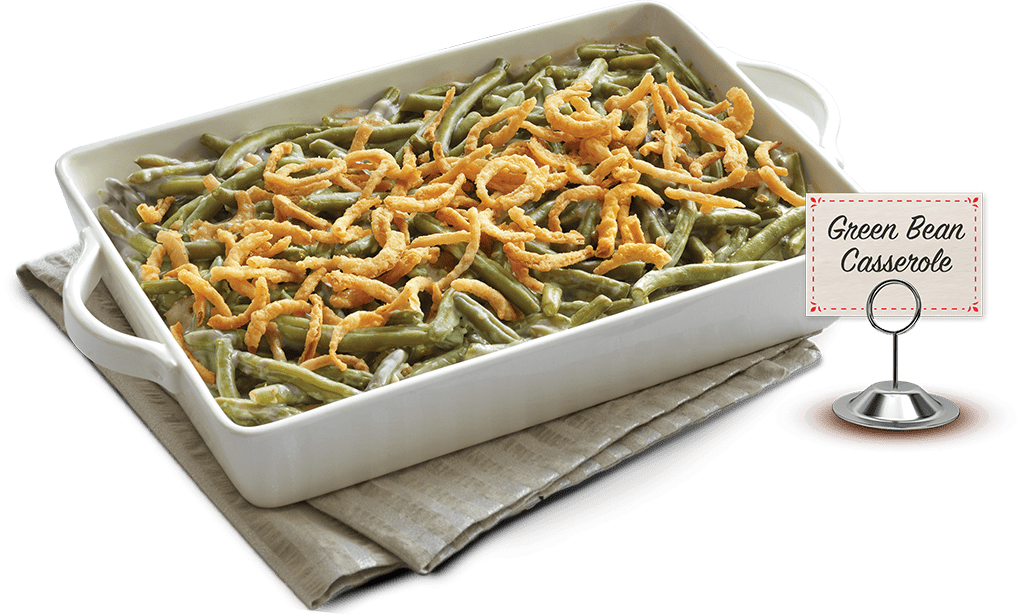 Holiday Favorites From The Table Casserole Dish - Green Bean Casserole (1019x615), Png Download