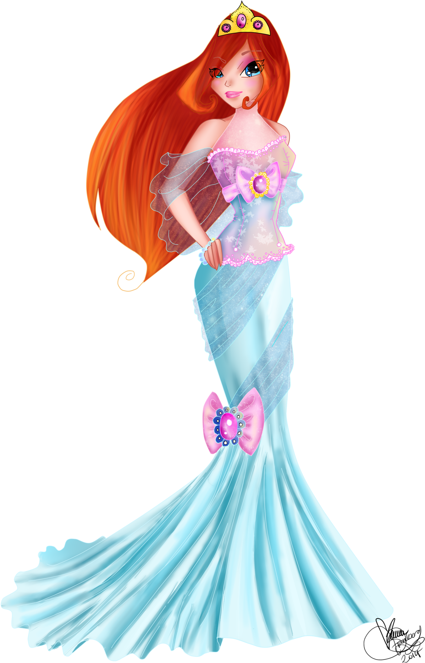 Bloom Photo - Winx Club Bloom Dress (1600x2133), Png Download