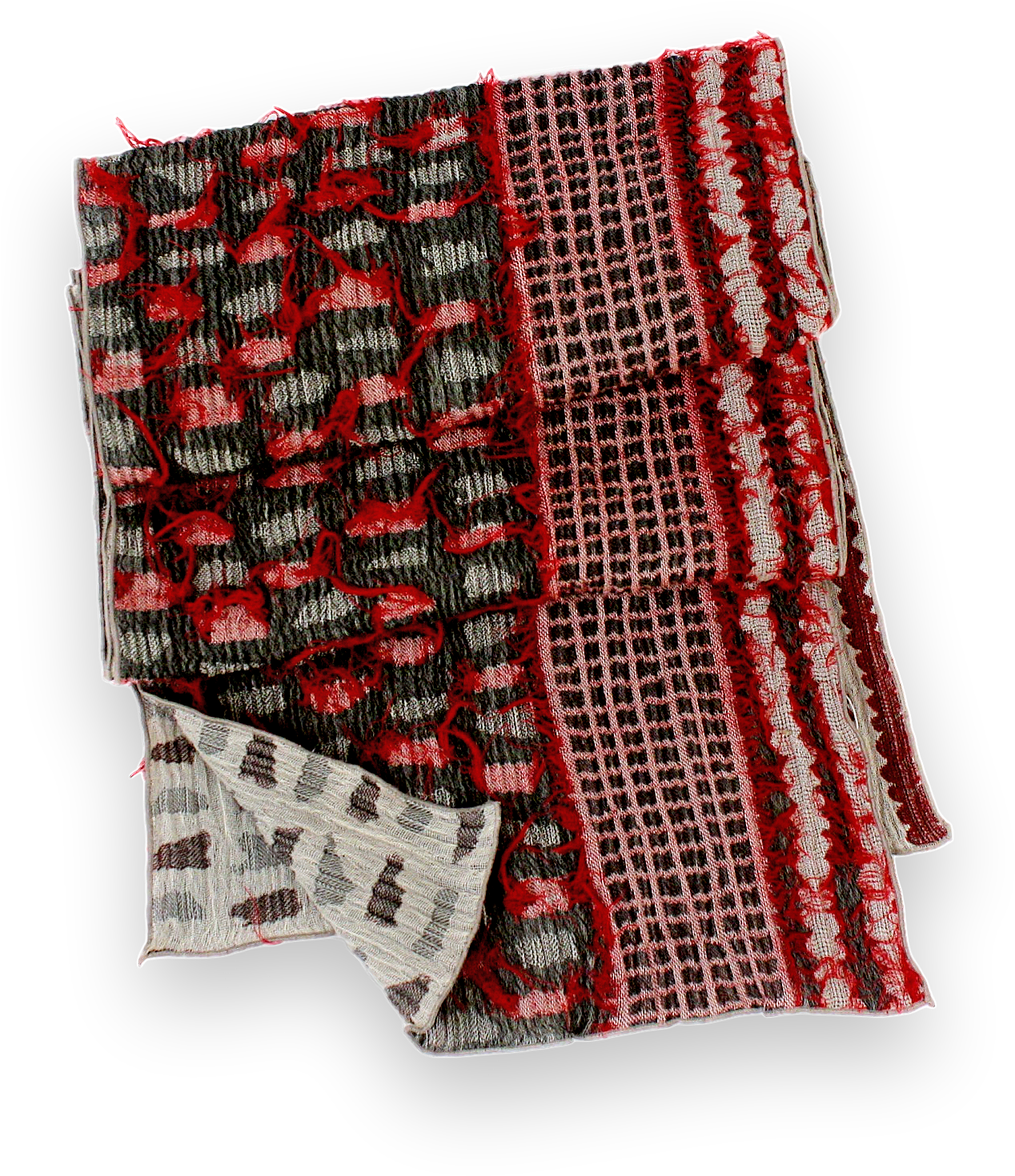 Shards Nuno Scarf - Woolen (1273x1588), Png Download